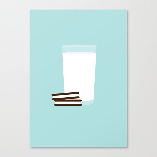 #25 Milk and Cookies Canvas Print
