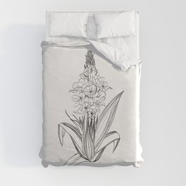 ornithogalum plant Duvet Cover