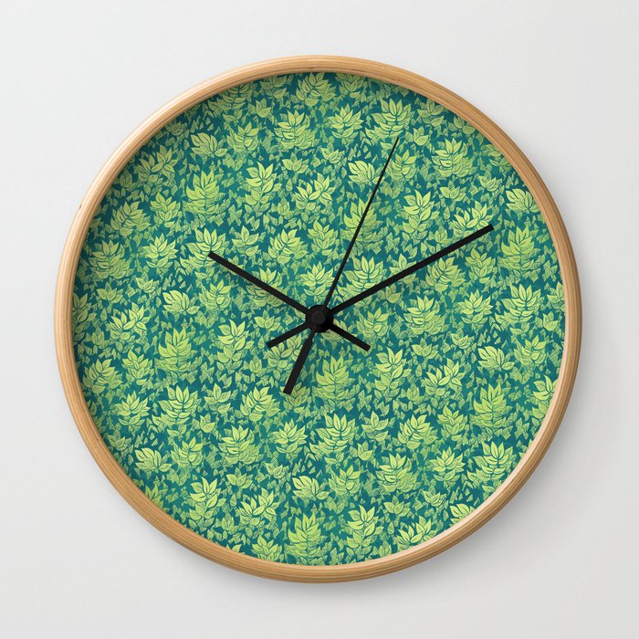 Leafy Wall Clock