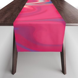 Abstract Marble Painting Table Runner