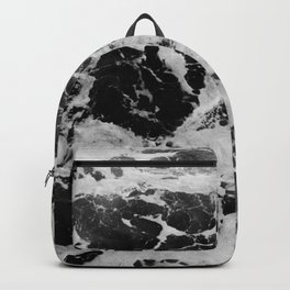 Black and White Waves Backpack
