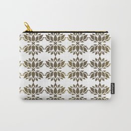 Cool Golden Lotus Pattern Carry-All Pouch