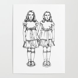 Little Girl Horror Twins Poster