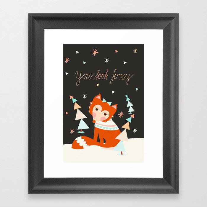 Foxy Framed Art Print