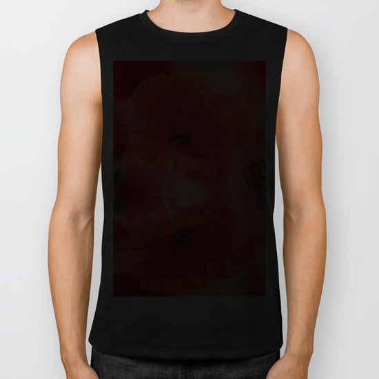 Summer Dream of Poppies Biker Tank