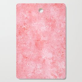 Bright Coral Spongework Cutting Board