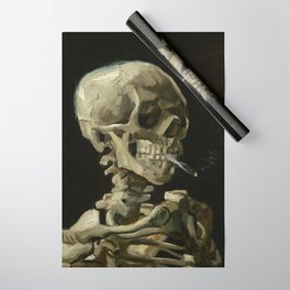 Van Gogh - Head of a skeleton with a burning cigarette Wrapping Paper