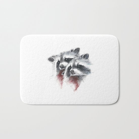 Raccoons I Bath Mat