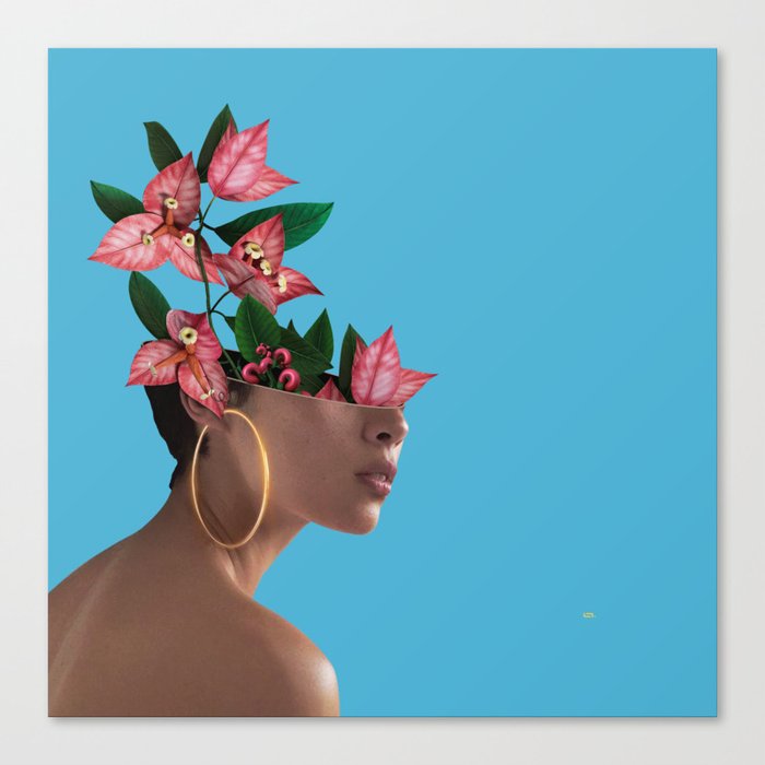 Lady Flowers ||| Canvas Print