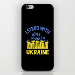 I Stand With Ukraine iPhone Skin