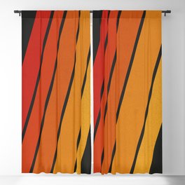 Retro 70s Stripes Blackout Curtain