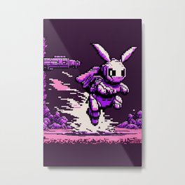 Rabbit Reboot Metal Print