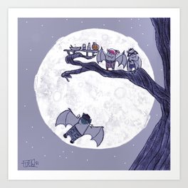 A Bat Masquerade!   Art Print
