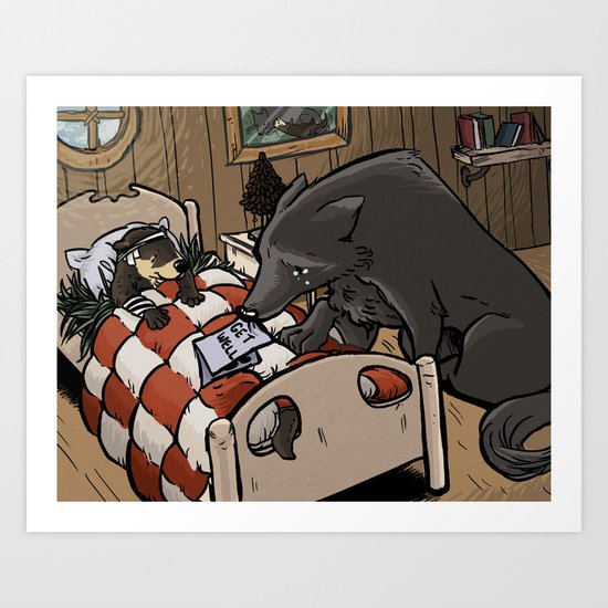 Cry Wolf Art Print