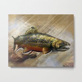 The Native Brook Trout Metal Print