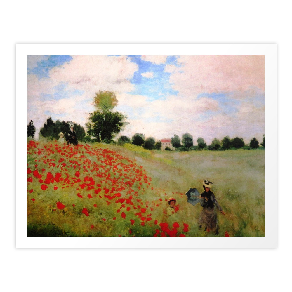 Poppies - Claude Monet Print by iconicpaintings