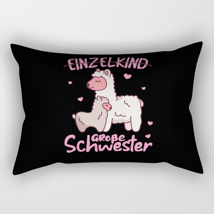 I Will Be A Big Sister In 2022 For Siblings Rectangular Pillow