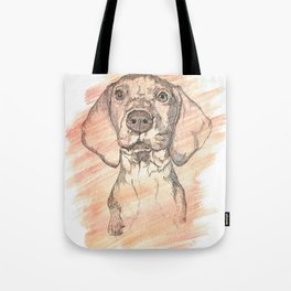 Vizsla Puppy Watercolor Painting Tote Bag