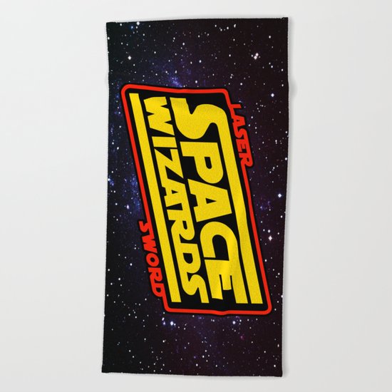 LASER SWORD SPACE WIZARDS Beach Towel
