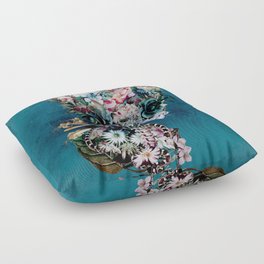 Floral Skull RP Floor Pillow