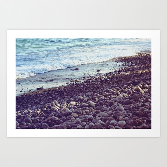 sea coast Art Print