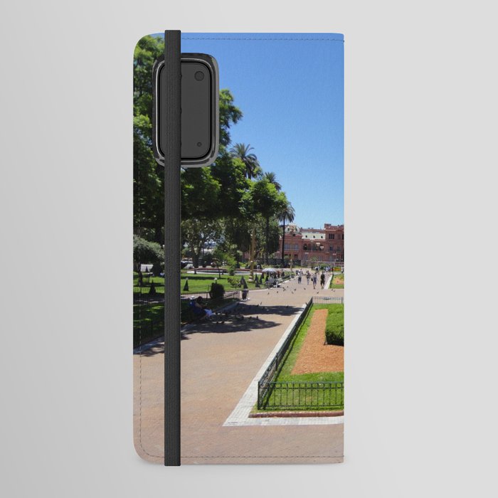 Argentina Photography - A Historical Landmark In Buenos Aires In The Day Android Wallet Case