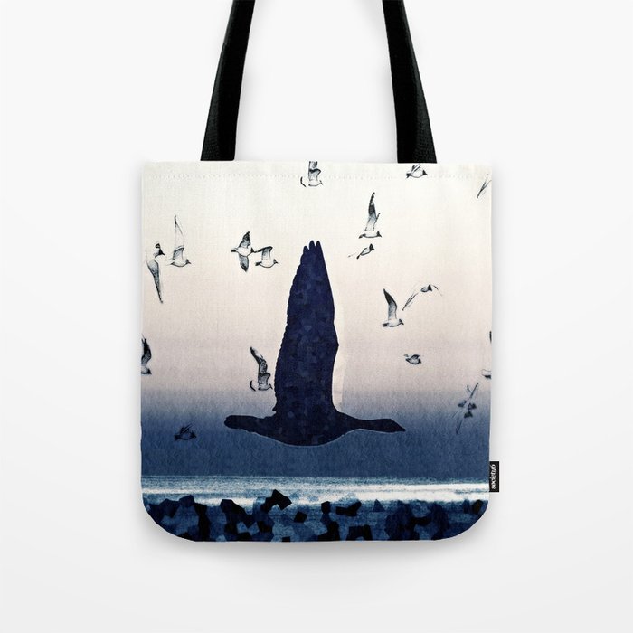 The goose and the seagulls Tote Bag