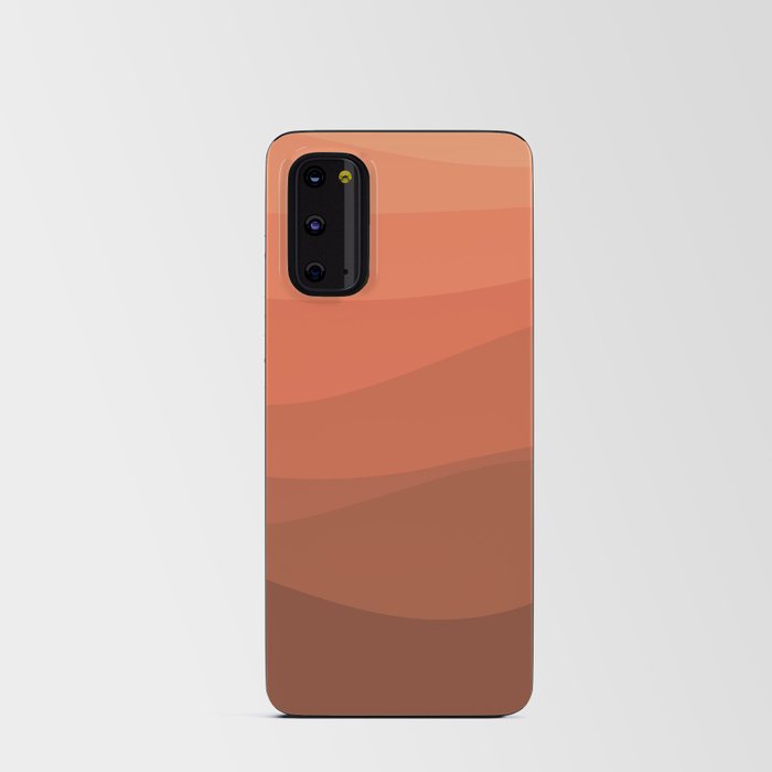 Deep orange sea Android Card Case