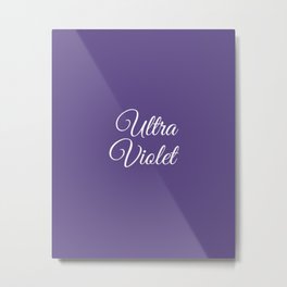 Ultra violet 2018 color Metal Print