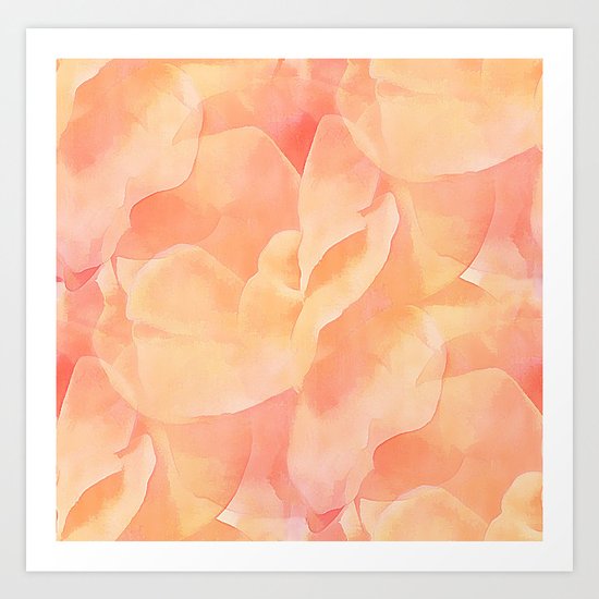Nothing But Peach Art Print