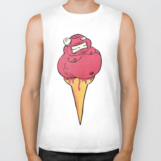 Summer Cream Biker Tank