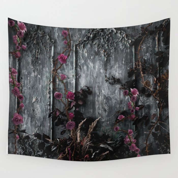 Victorian Gothic Rose s Wall Tapestry by Diandra Dellucci Society6