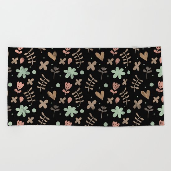 Colorful Lovely Pattern III Beach Towel