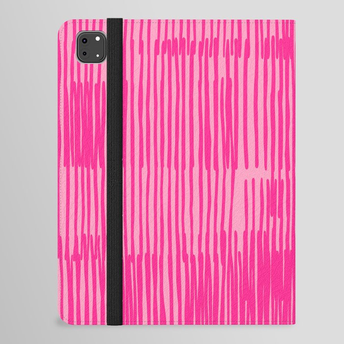 Lines | Vibrant Pink iPad Folio Case