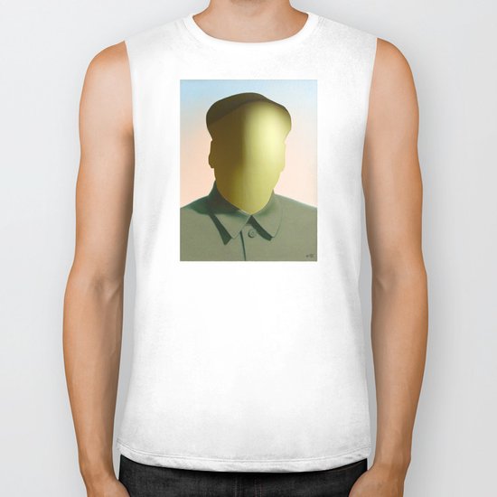 Mao as wound 2 Collage Biker Tank