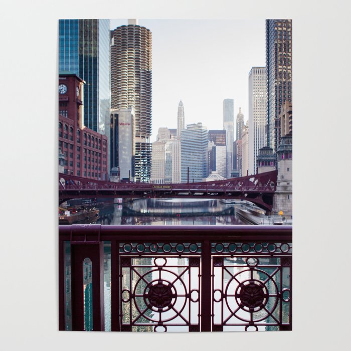 Chicago River Walk Poster