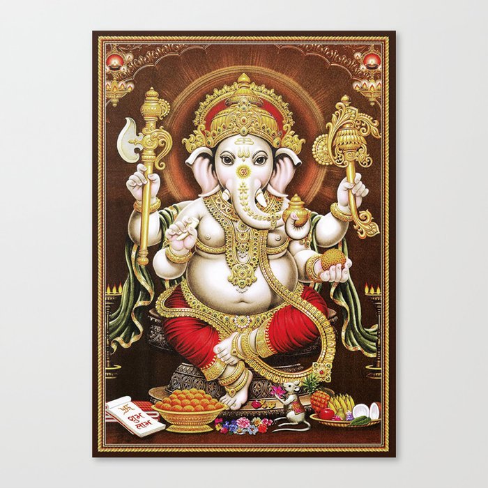Hindu Ganesha 6 Canvas Print