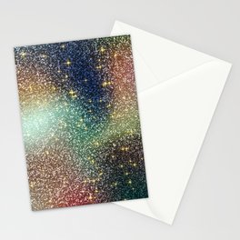 Modern Colorful Glitter Sparkles Abstract Background,Shiny,Luxury,Glam,girly,Shines, Stationery Card