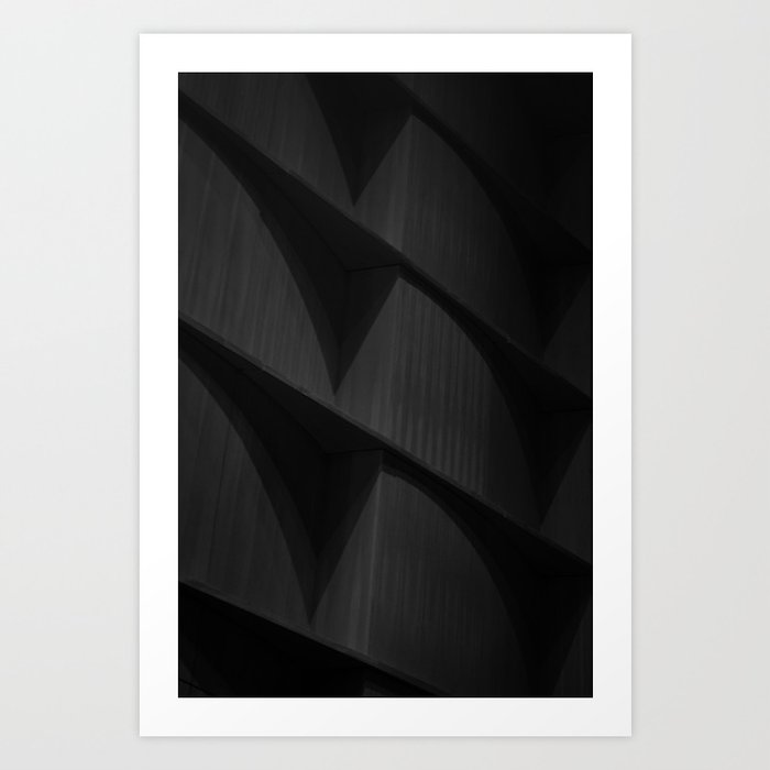 Dark Corners (black and white) Art Print