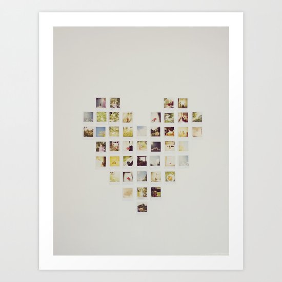 Polaroid Love Art Print