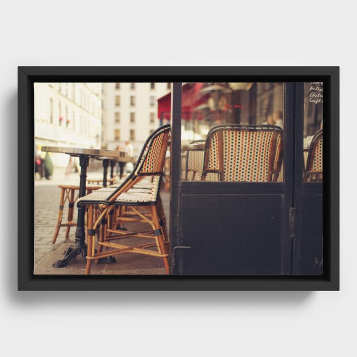 Paris Cafe Framed Canvas