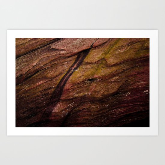 Red Rocks Close Up Art Print