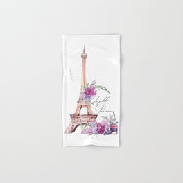 Eiffel Tower Vintage Paris France Hand & Bath Towel