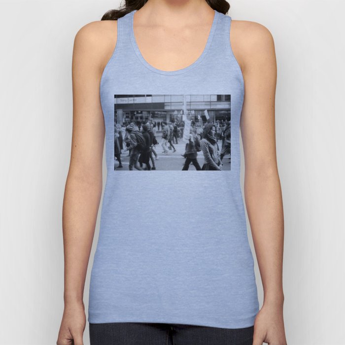 Young Woman At Refugee March 2013 Tank Top