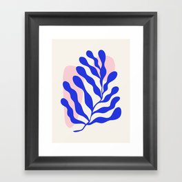 Blue Matisse Ferns Framed Art Print