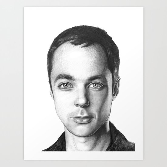 Sheldon Cooper BBT Portrait Art Print