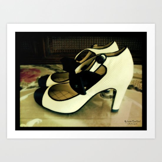 Shoes - Chanel I Art Print