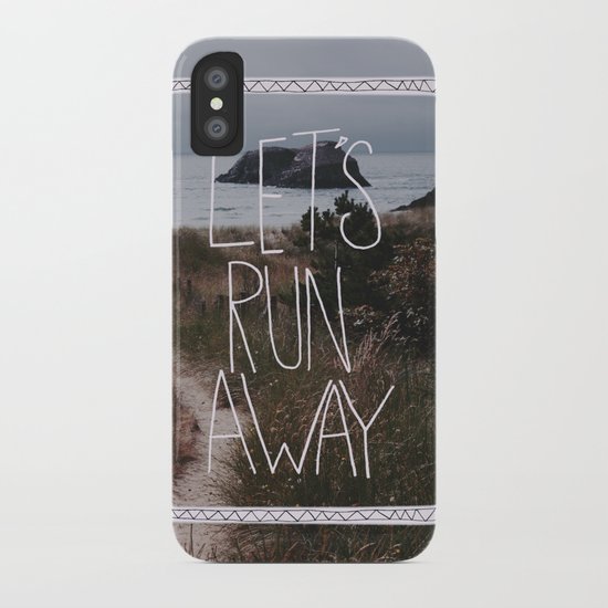 Let's Run Away: Cannon Beach, Oregon iPhone Case
