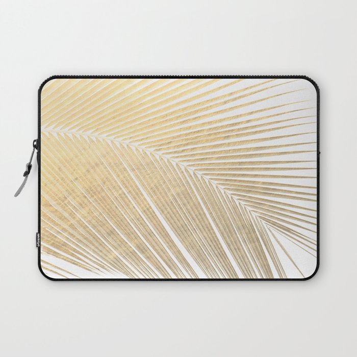 Palm leaf - gold Laptop Sleeve