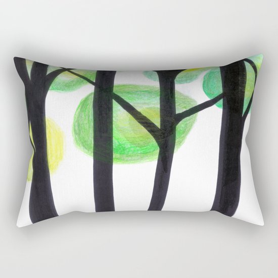 blacks trees Rectangular Pillow